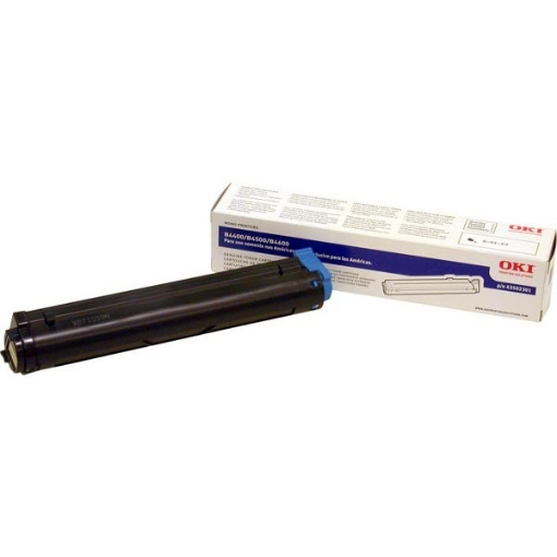 Picture of Okidata 43502301 OEM Black Toner Cartridge