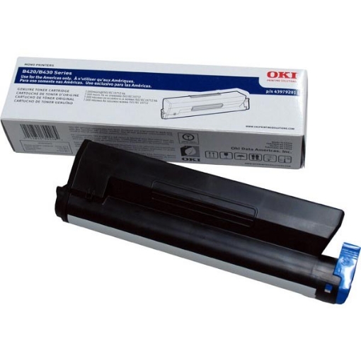 Picture of Okidata 43979201 OEM High Yield Black Laser Toner Cartridge