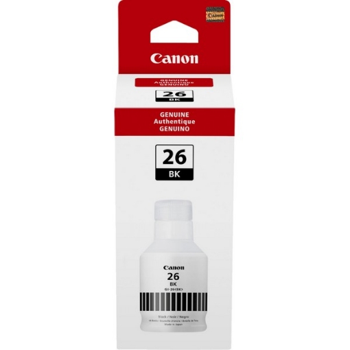 Picture of Canon 4409C001 (GI-26Bk) OEM Black Pigment Ink Bottle