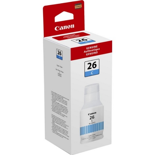 Picture of Canon 4421C001 (GI-26C) OEM Cyan Pigment Ink Bottle