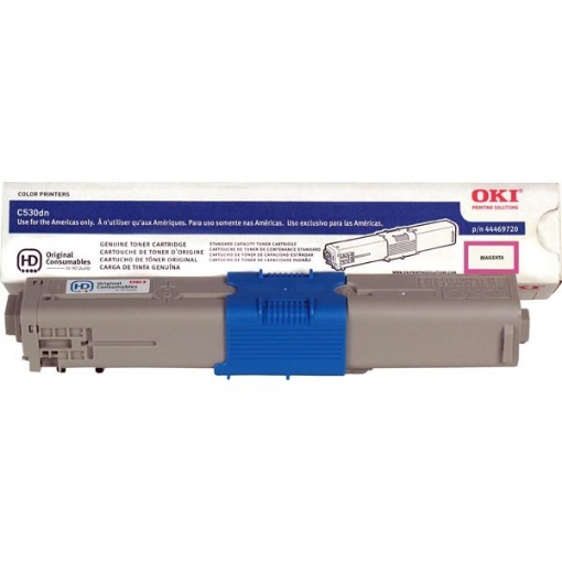 Picture of Okidata 44469721 OEM High Yield Cyan Toner Cartridge