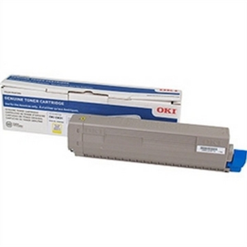 Show details for Okidata 44844509 OEM Yellow Toner Cartridge Picture of Okidata 44844509 OEM Yellow Toner Cartridge