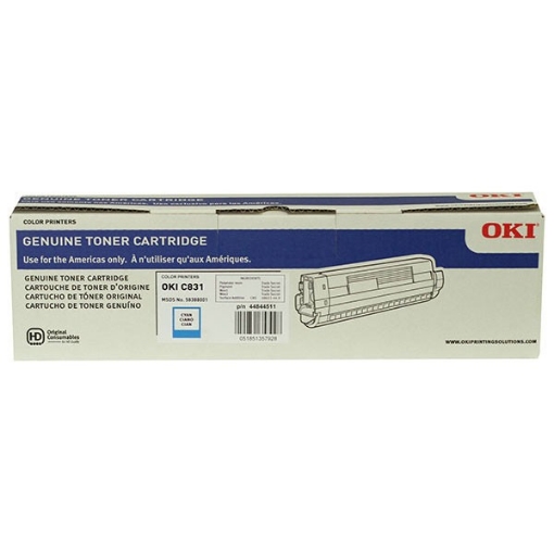 Picture of Okidata 44844511 OEM Cyan Toner Cartridge