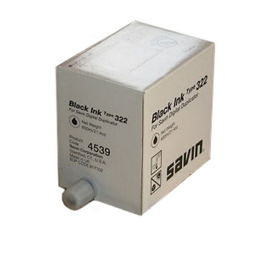 Picture of Savin 4539 (TYPE 322) OEM Black Inkjet Cartridge