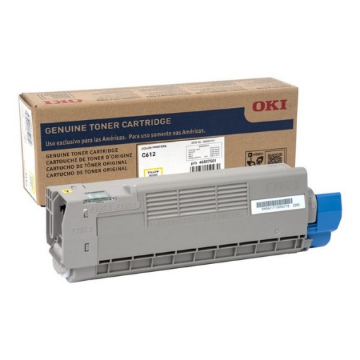 Picture of Okidata 46507501 OEM Yellow Toner Cartridge