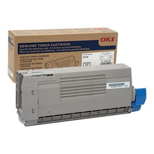 Picture of Okidata 46507604 OEM Black Toner Cartridge