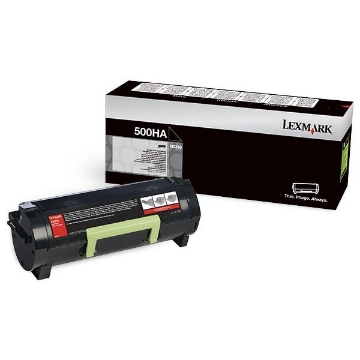Show details for Lexmark 50F0HA0 (Lexmark #500HA) OEM Black Toner Picture of Lexmark 50F0HA0 (Lexmark #500HA) OEM Black Toner