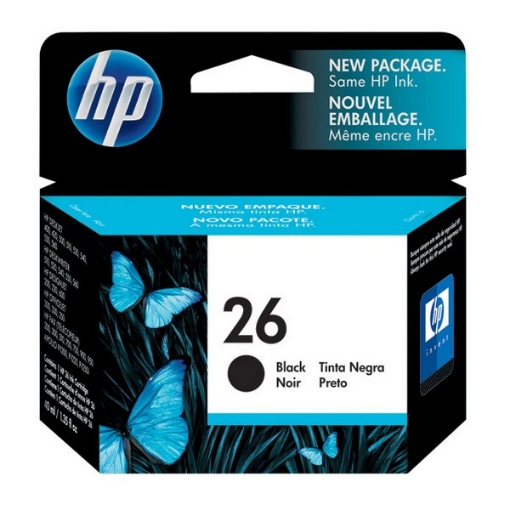 Picture of HP 51626A (HP 26) OEM Black Inkjet Cartridge