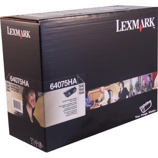 Picture of Lexmark 64075HA High Yield Black Toner Cartridge (21000 Yield)