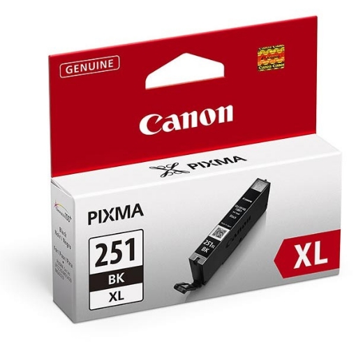 Picture of Canon 6448B001 (CLI-251XLBK) Black Inkjet Cartridge (4425 Yield)