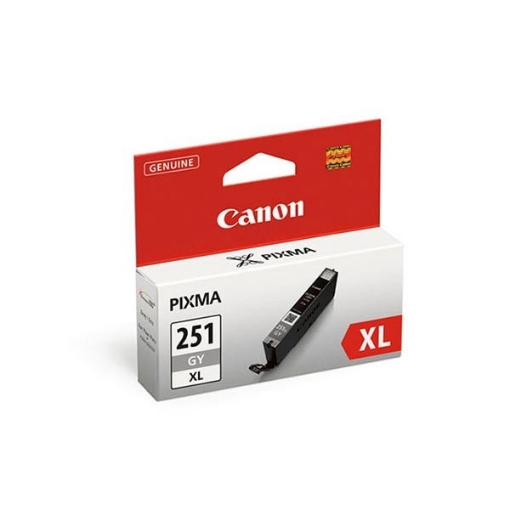 Picture of Canon 6452B001 (CLI-251XLGY) High Yield Gray Inkjet Cartridge (400 Yield)