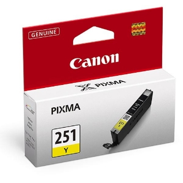 Show details for Canon 6516B001 (CLI-251Y) High Yield Yellow Inkjet Cartridge (400 Yield) Picture of Canon 6516B001 (CLI-251Y) High Yield Yellow Inkjet Cartridge (400 Yield)