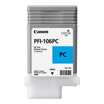Show details for Canon 6625B001AA (PFI-106PC) OEM Photo Cyan Inkjet Cartridge Picture of Canon 6625B001AA (PFI-106PC) OEM Photo Cyan Inkjet Cartridge