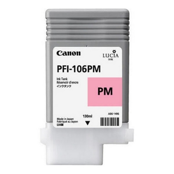 Show details for Canon 6626B001AA (PFI-106PM) OEM Photo Magenta Inkjet Cartridge Picture of Canon 6626B001AA (PFI-106PM) OEM Photo Magenta Inkjet Cartridge
