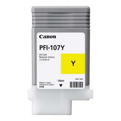 Picture of Canon 6708B001 (PFI-107Y) OEM Yellow Ink Cartridge