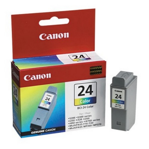 Picture of Canon 6882A003AA (BCI-24C) OEM Tri-Color Inkjet Cartridge