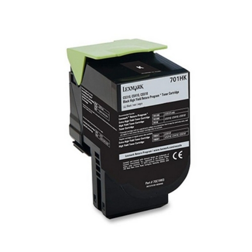 Picture of Compatible 70C1HK0 (Lexmark #701HK) Compatible High Yield Lexmark Black Toner Cartridge