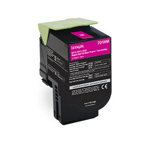 Picture of Compatible 70C1HM0 (Lexmark #701HM) Compatible High Yield Lexmark Magenta Toner Cartridge