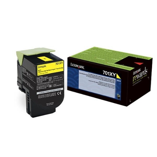 Picture of Lexmark 70C1XY0 (Lexmark #701XY) Black Toner Cartridge (4000 Yield)