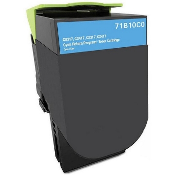 Show details for Premium 71B10C0 Compatible Lexmark Cyan Toner Cartridge Picture of Premium 71B10C0 Compatible Lexmark Cyan Toner Cartridge