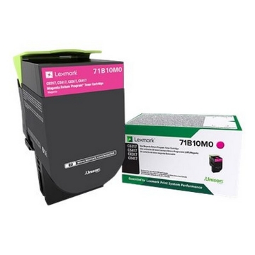 Show details for Lexmark 71B10M0 Magenta Toner Cartridge (2300 Yield) Picture of Lexmark 71B10M0 Magenta Toner Cartridge (2300 Yield)