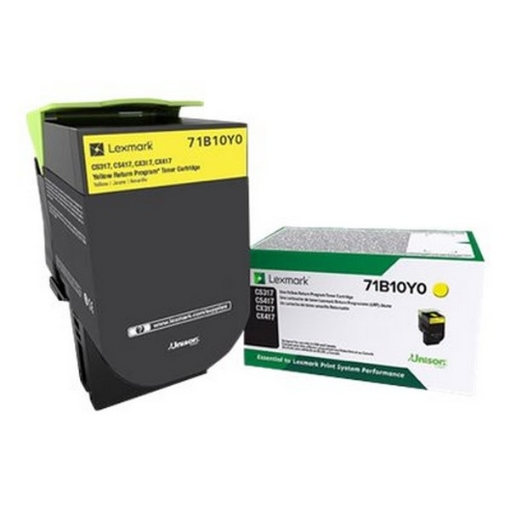 Picture of Lexmark 71B10Y0 Yellow Toner Cartridge (2300 Yield)