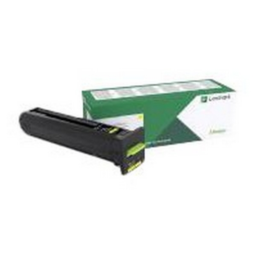 Picture of Lexmark 72K0XYG (TAA Compliant Version of 72K1XY0) OEM Extra High Yield Yellow Toner Cartridge