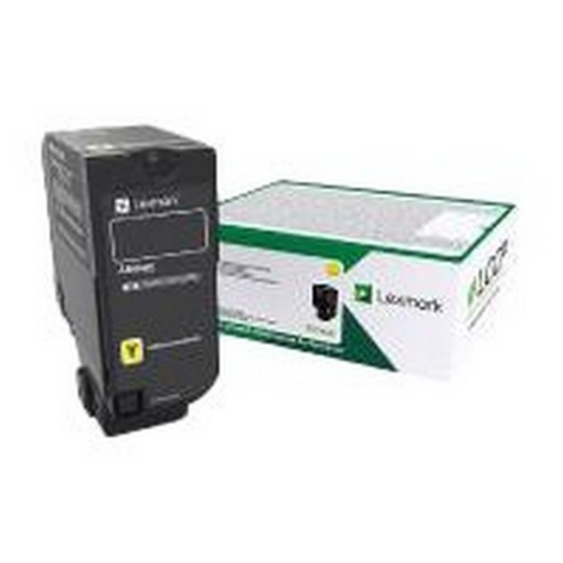 Picture of Lexmark 74C1HY0 74C0HYG) High Yield Yellow Toner Cartridge (12000 Yield)