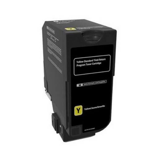 Picture of Remanufactured 74C1SY0 High Yield Yellow Toner Cartridge (7000 Yield)