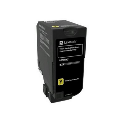 Picture of Lexmark 74C1SY0 74C0SYG) High Yield Yellow Toner Cartridge (7000 Yield)