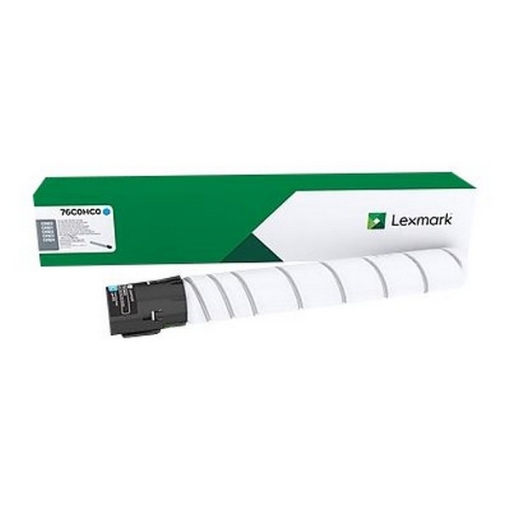 Picture of Lexmark 76C0HC0 High Yield Cyan Toner Cartridge (34000 Yield)