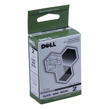Show details for Dell 7Y743 (X0502) OEM Black Inkjet Cartridge Picture of Dell 7Y743 (X0502) OEM Black Inkjet Cartridge