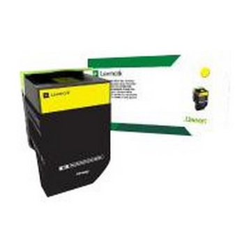 Show details for Lexmark 80C00YG (TAA Compliant Version 80C10Y0) Yellow Toner Cartridge (1000 Yield) Picture of Lexmark 80C00YG (TAA Compliant Version 80C10Y0) Yellow Toner Cartridge (1000 Yield)