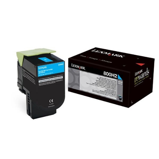 Picture of Lexmark 80C0H20 OEM High Yield Cyan Toner