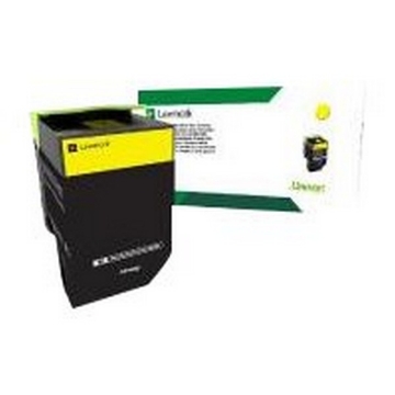 Show details for Lexmark 80C0HYG (TAA Compliant Version 80C1HY0) Yellow Toner Cartridge (3000 Yield) Picture of Lexmark 80C0HYG (TAA Compliant Version 80C1HY0) Yellow Toner Cartridge (3000 Yield)