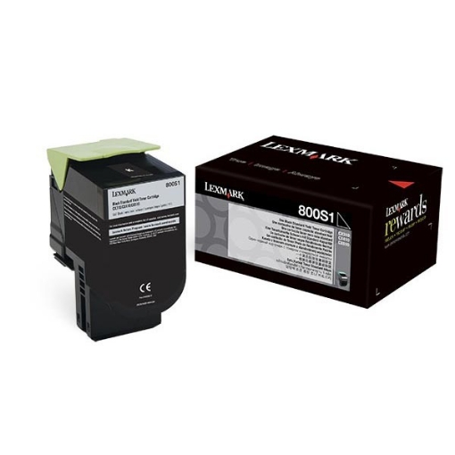 Picture of Lexmark 80C0S10 OEM Black Toner