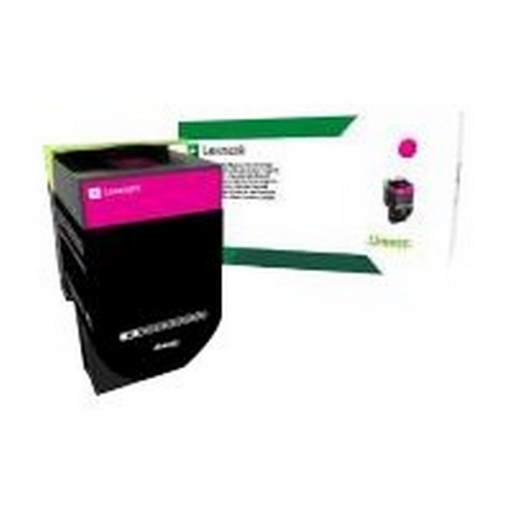 Picture of Lexmark 80C0SMG (TAA Compliant Version 80C1SM0) OEM Magenta Toner Cartridge