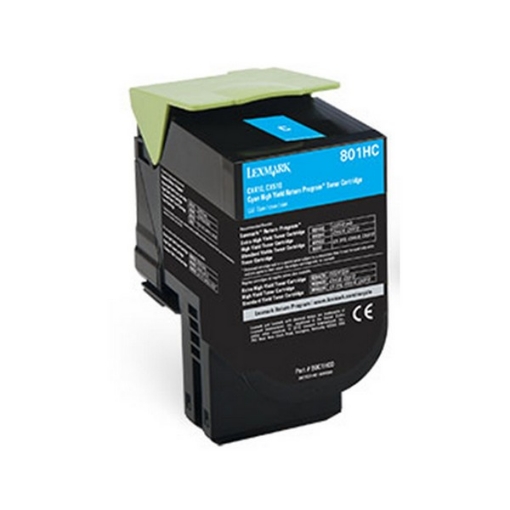 Picture of Compatible 80C1HC0 High Yield Cyan Toner Cartridge (3000 Yield)