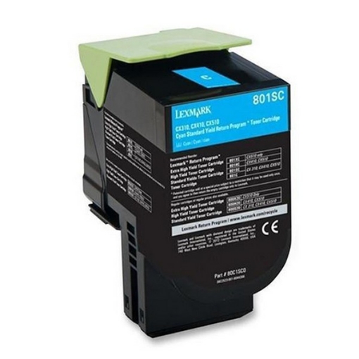 Picture of Remanufactured 80C1SC0 Cyan Toner Cartridge (2000 Yield)