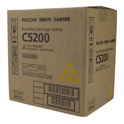 Picture of Ricoh 828423 OEM Yellow Toner Cartridge