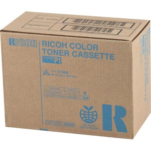 Picture of Ricoh 884903 (Type P1) Cyan Laser Toner Cartridge (19000 Yield)