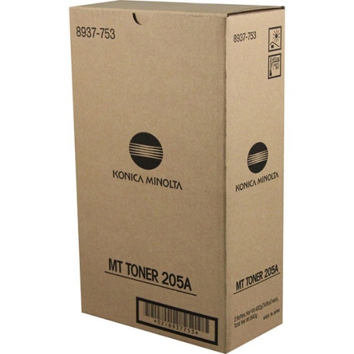 Picture of Konica Minolta 8937-753 (Type 205A) OEM Black Toner Cartridge