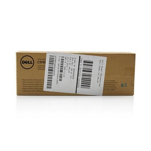 Picture of Dell 9FY32 (331-8428) OEM High Yield Cyan Toner