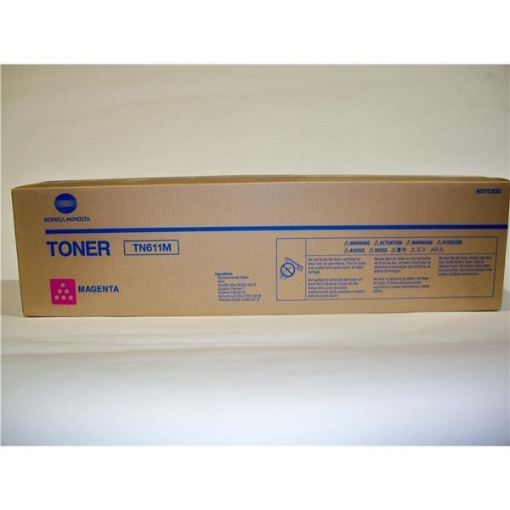 Picture of Konica Minolta A070330 (TN-611M) Magenta Laser Toner Cartridge (27000 Yield)