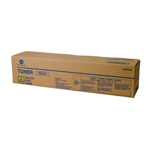 Picture of Konica Minolta A0D7232 (TN-213Y) OEM Yellow Toner Cartridge