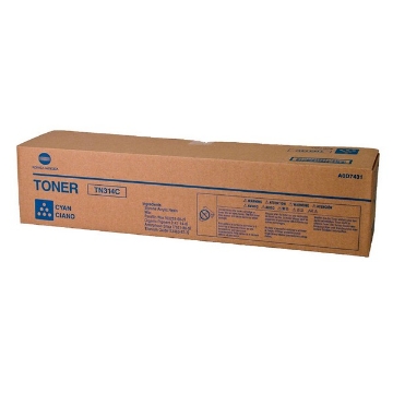 Show details for Konica Minolta A0D7431 (TN-314C) Cyan Toner Cartridge (20000 Yield) Picture of Konica Minolta A0D7431 (TN-314C) Cyan Toner Cartridge (20000 Yield)