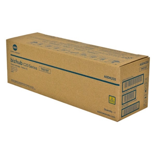 Picture of Konica Minolta A0DK233 Yellow Toner Cartridge (8000 Yield)