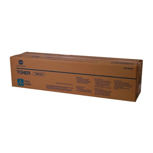 Picture of Konica Minolta A0TM430 (TN-613C) Cyan Toner Cartridge (30000 Yield)