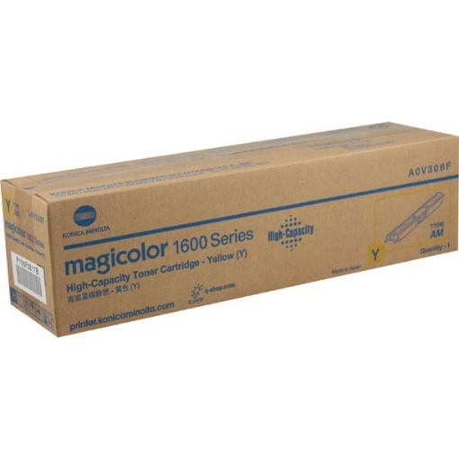 Picture of Konica Minolta A0V306F Yellow Toner Cartridge (2500 Yield)