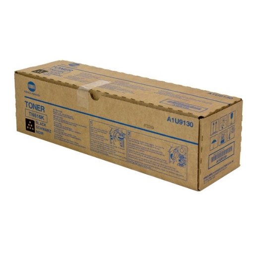 Picture of Konica Minolta A1U9130 (TN-616K) Black Toner Cartridge (41500 Yield)